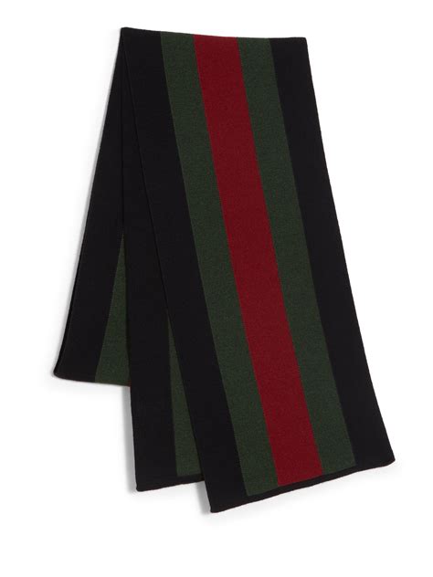 gucci web scarf black